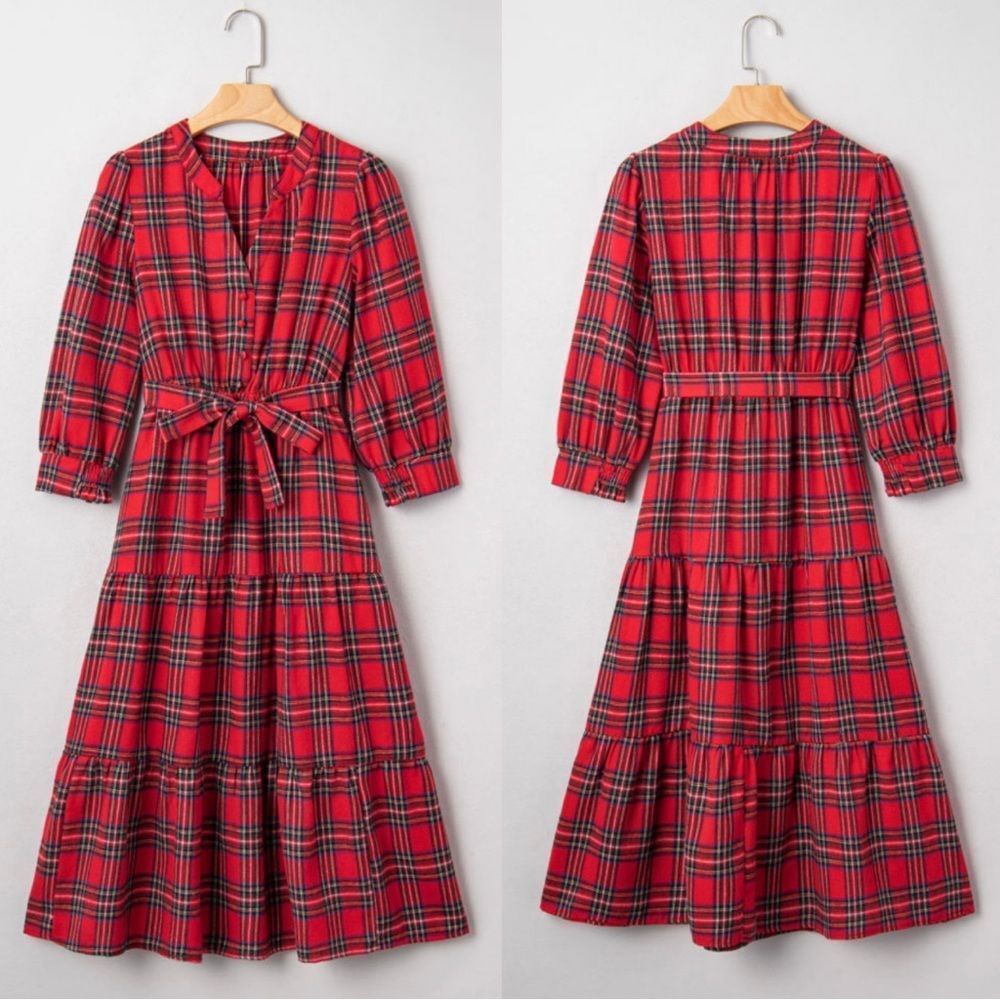 Ted Tartan Print Christmas Dress